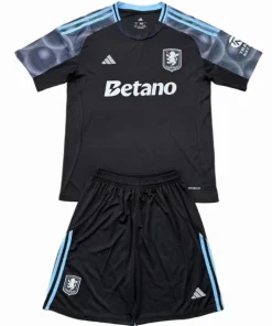 Aston Villa Conjunto 2025 2026 Segunda Negro - Aston Villa Barata | PTDHMALL