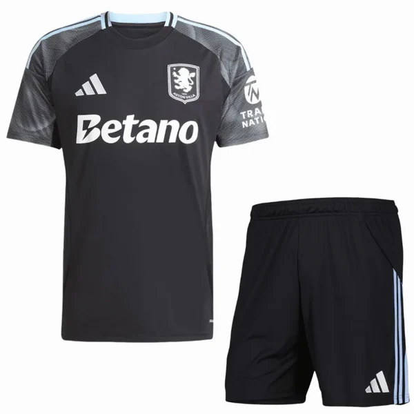 Aston Villa Conjunto 2025 2026 Segunda Negro - Aston Villa Barata | PTDHMALL