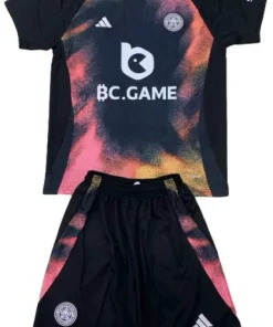 Leicester City Conjunto 2024 2025 Segunda Negro - Leicester City Barata | PTDHMALL