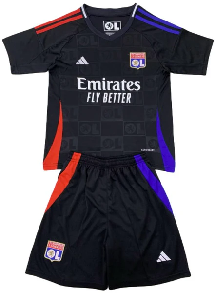 Lyon Conjunto 2024 2025 Segunda Negro - Lyon Barata | PTDHMALL
