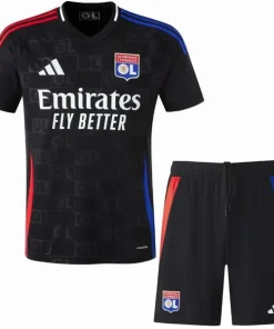 Lyon Conjunto 2024 2025 Segunda Negro - Lyon Barata | PTDHMALL