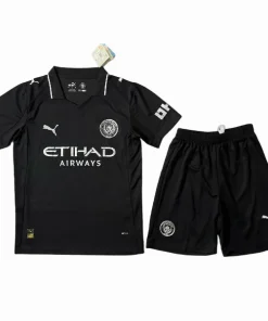 Manchester City Conjunto 2025 2026 Segunda Negro - Manchester City Barata | PTDHMALL