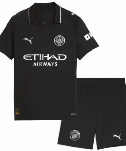 Manchester City Conjunto 2025 2026 Segunda Negro - Manchester City Barata | PTDHMALL