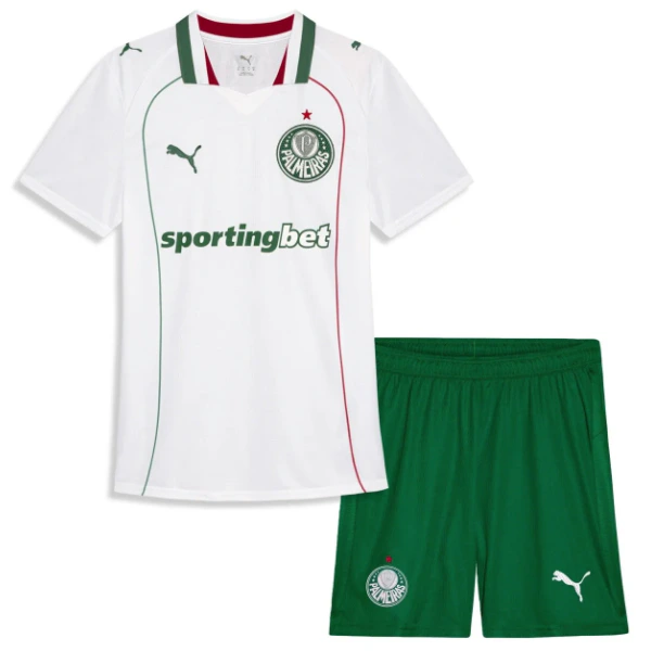 Conjunto 2026 2027 Segunda Blanco - SE Palmeiras Barata | PTDHMALL