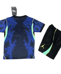 Conjunto 2026 Segunda Azul - Equipacion Brasil Niños | PTDHMALL