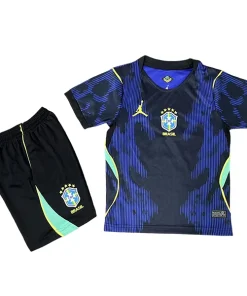 Conjunto 2026 Segunda Azul - Equipacion Brasil Niños | PTDHMALL