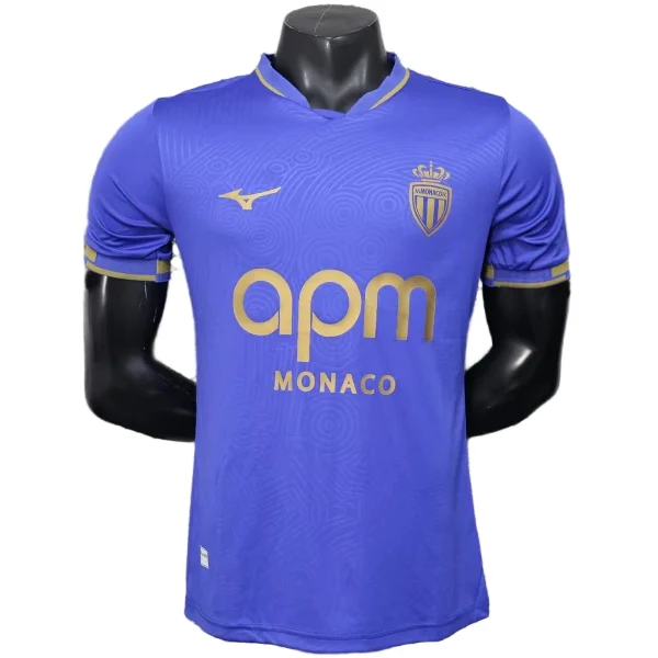 AS Monaco Camiseta Edición Jugadores 2025 2026 Segunda Azul - Camiseta As Monaco | PTDHMALL