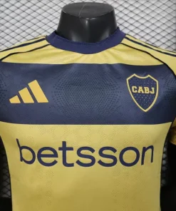 Boca Juniors Camiseta Edición Jugadores 2025 2026 Segunda Amarilla - Camiseta Boca Juniors | PTDHMALL