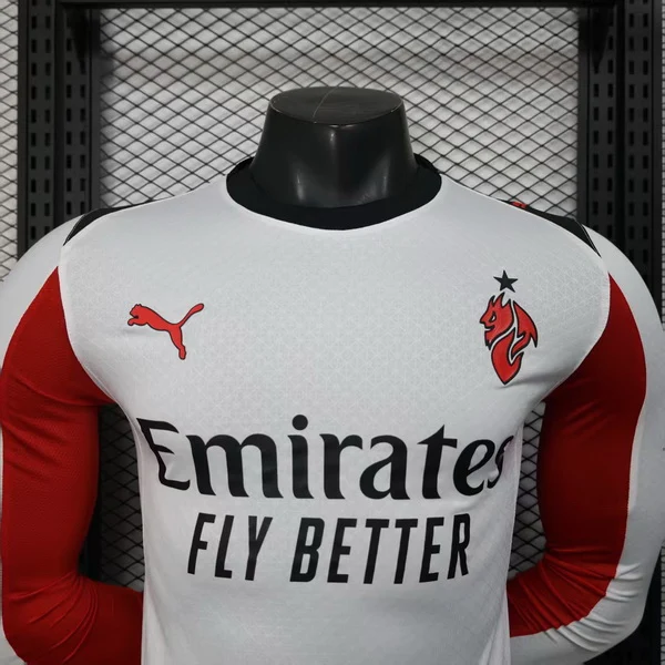 AC Milan Camiseta Edición Jugadores 2025 2026 Segunda Blanca - Camiseta Serie A AC Milan | PTDHMALL