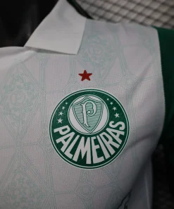 SE Palmeiras Camiseta Edición Jugadores 2025 2026 Segunda Blanca - Camiseta Kidsuper X Se Palmeiras Graphic Masculina | PTDHMALL