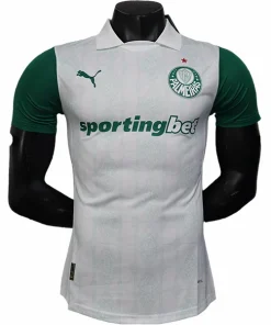 SE Palmeiras Camiseta Edición Jugadores 2025 2026 Segunda Blanca - Camiseta Kidsuper X Se Palmeiras Graphic Masculina | PTDHMALL
