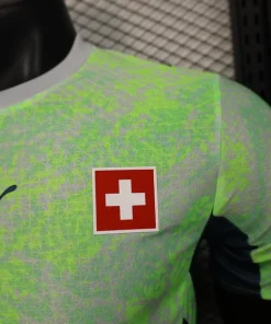 Suiza Camiseta Edición Jugadores 2026 Segunda Verde - Camiseta Suiza Mundial 2026 | PTDHMALL