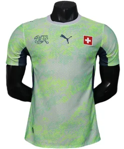 Suiza Camiseta Edición Jugadores 2026 Segunda Verde - Camiseta Suiza Mundial 2026 | PTDHMALL