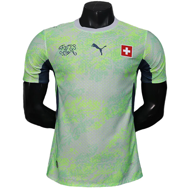 Suiza Camiseta Edición Jugadores 2026 Segunda Verde - Camiseta Suiza Mundial 2026 | PTDHMALL