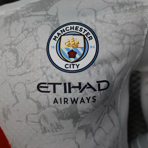 Manchester City Camiseta Edición Jugadores 2025 2026 Segunda Blanca - Camiseta Manchester City | PTDHMALL