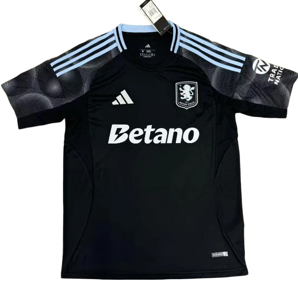 Aston Villa Camiseta 2025 2026 Segunda Negra - Camiseta Aston Villa | PTDHMALL