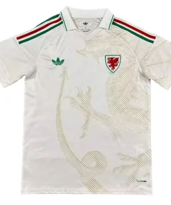 Gales Camiseta 2026 Segunda Blanca - Camiseta Gales Rugby | PTDHMALL