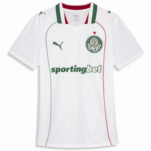 Camiseta 2026 2027 Segunda Blanca - Camiseta Kidsuper X Se Palmeiras Graphic Masculina | PTDHMALL