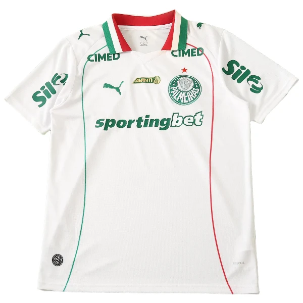 Camiseta 2026 2027 Segunda Blanca - Camiseta Kidsuper X Se Palmeiras Graphic Masculina | PTDHMALL