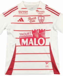Stade Brestois Camiseta 2024 2025 Segunda Blanca - Camiseta Stade Brestois | PTDHMALL