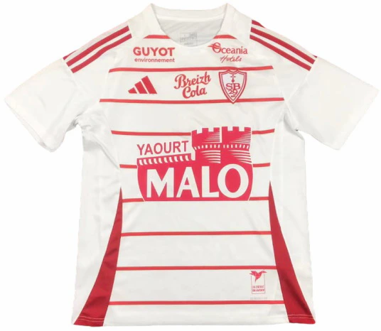 Stade Brestois Camiseta 2024 2025 Segunda Blanca - Camiseta Stade Brestois | PTDHMALL