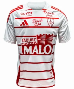 Stade Brestois Camiseta 2024 2025 Segunda Blanca - Camiseta Stade Brestois | PTDHMALL