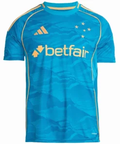 Cruzeiro EC Camiseta 2025 2026 Tercera Azul - Camiseta Do Cruzeiro Com Braziline Masculina | PTDHMALL