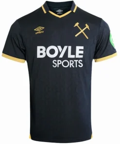 West Ham United Camiseta 2025 2026 Tercera Negra - Camiseta West Ham United | PTDHMALL
