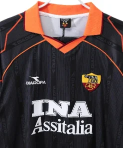 AS Roma Camiseta 2000 Tercera Negra - Camiseta As Roma | PTDHMALL