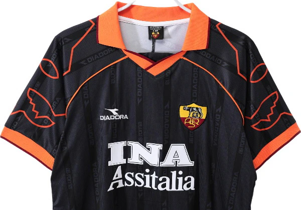 AS Roma Camiseta 2000 Tercera Negra - Camiseta As Roma | PTDHMALL
