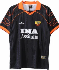 AS Roma Camiseta 2000 Tercera Negra - Camiseta As Roma | PTDHMALL