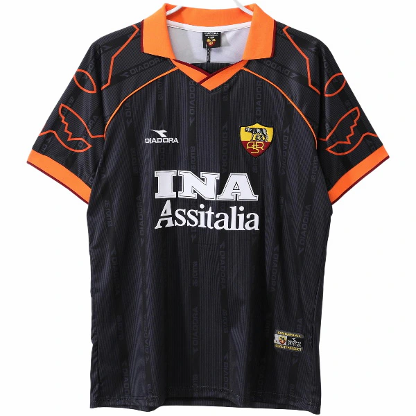 AS Roma Camiseta 2000 Tercera Negra - Camiseta As Roma | PTDHMALL