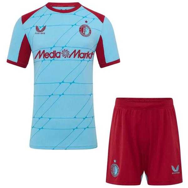 Conjunto 2025 2026 Tercera Azul - Feyenoord Rotterdam Niños Barata | PTDHMALL