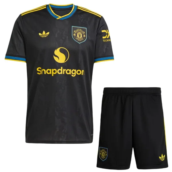 Manchester United Conjunto 2025 2026 Tercera Negro - Manchester United Barata | PTDHMALL