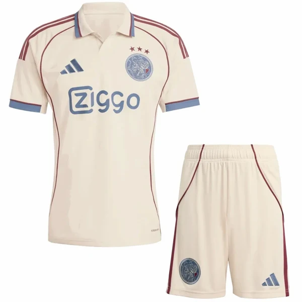 Conjunto 2025 2026 Tercera Amarillo - Ajax Niños Barata | PTDHMALL