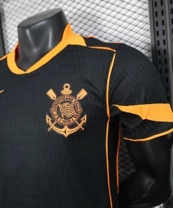 Corinthians Paulista Camiseta Edición Jugadores 2025 2026 Tercera Negra | PTDHMALL