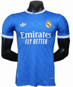 Real Madrid Camiseta Edición Jugadores 2025 2026 Tercera Azul - Camiseta Real Madrid | PTDHMALL