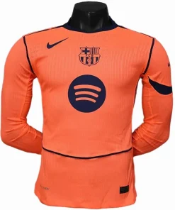 FC Barcelona Camiseta Edición Jugadores 2025 2026 Tercera Naranja - Camiseta Barcelona | PTDHMALL