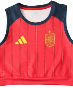 Camiseta 2026 Casa Roja - Camiseta España Mujer Blanca | PTDHMALL