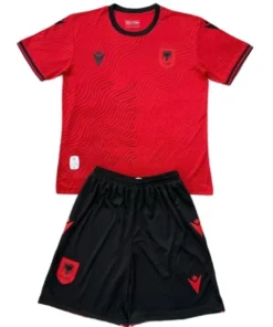Albania Niños Conjunto 2026 Casa Rojo - Albania Niños Barata | PTDHMALL