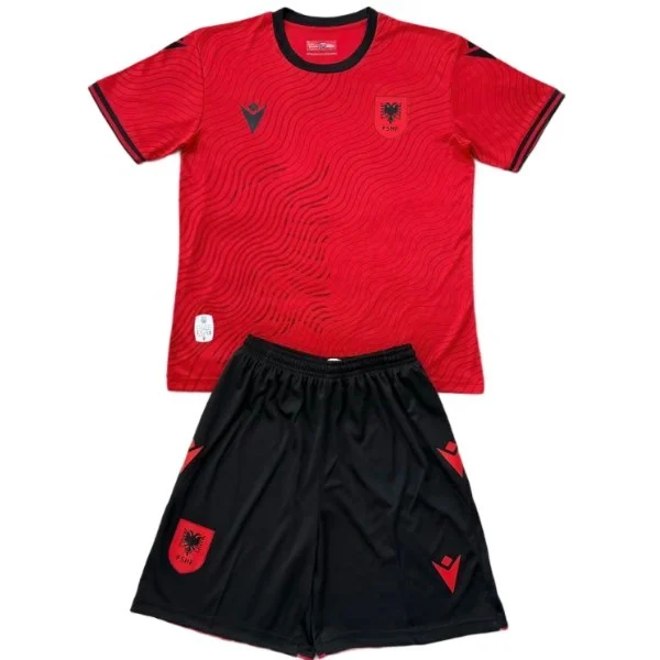 Albania Niños Conjunto 2026 Casa Rojo - Albania Niños Barata | PTDHMALL