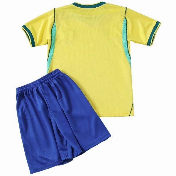 Brasil Niños Conjunto 2026 Casa Amarillo - Equipacion Brasil Niños | PTDHMALL