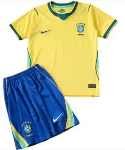Brasil Niños Conjunto 2026 Casa Amarillo - Equipacion Brasil Niños | PTDHMALL