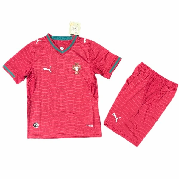 Conjunto Edición Jugadores 2026 Casa Rojo - Equipacion Portugal Niños | PTDHMALL