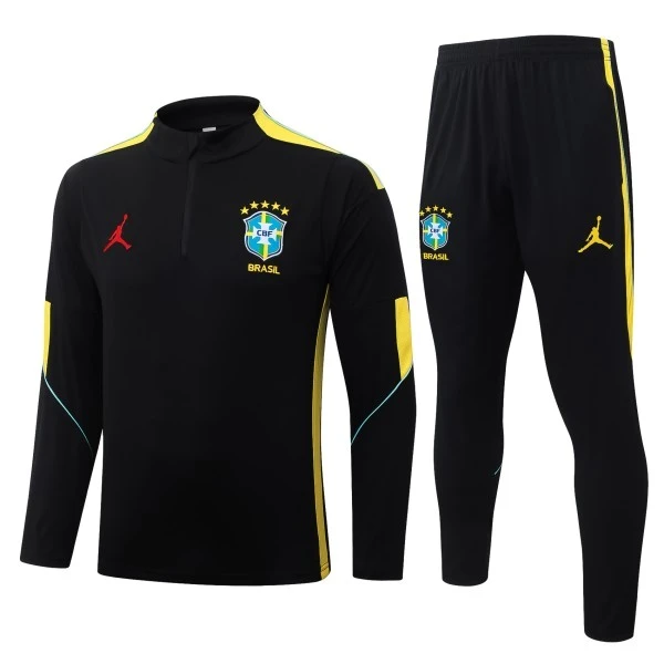 Brasil Conjunto 2026 Negro - Brasil Barata | PTDHMALL
