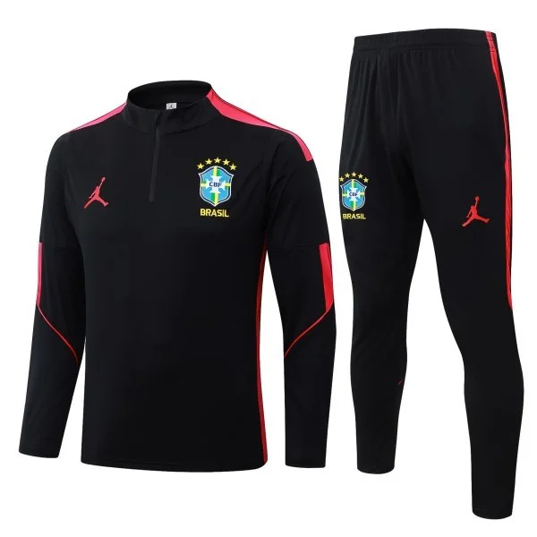 Brasil Conjunto 2026 Negro - Brasil Barata | PTDHMALL