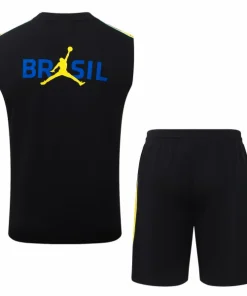 Brasil Conjunto 2026 Negro - Brasil Barata | PTDHMALL