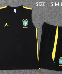Brasil Conjunto 2026 Negro - Brasil Barata | PTDHMALL