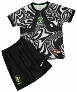 Brasil Niños Conjunto 2026 Portero Gris - Equipacion Brasil Niños | PTDHMALL