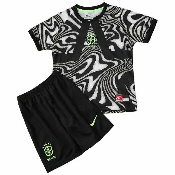 Brasil Niños Conjunto 2026 Portero Gris - Equipacion Brasil Niños | PTDHMALL